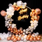Metallic Elegance Ring Birthday Decor