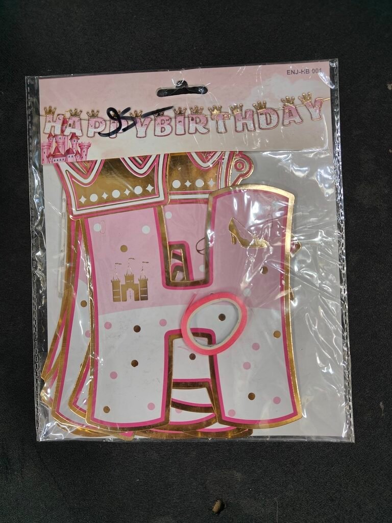 Birthday fanncy stylish bannres with riboon