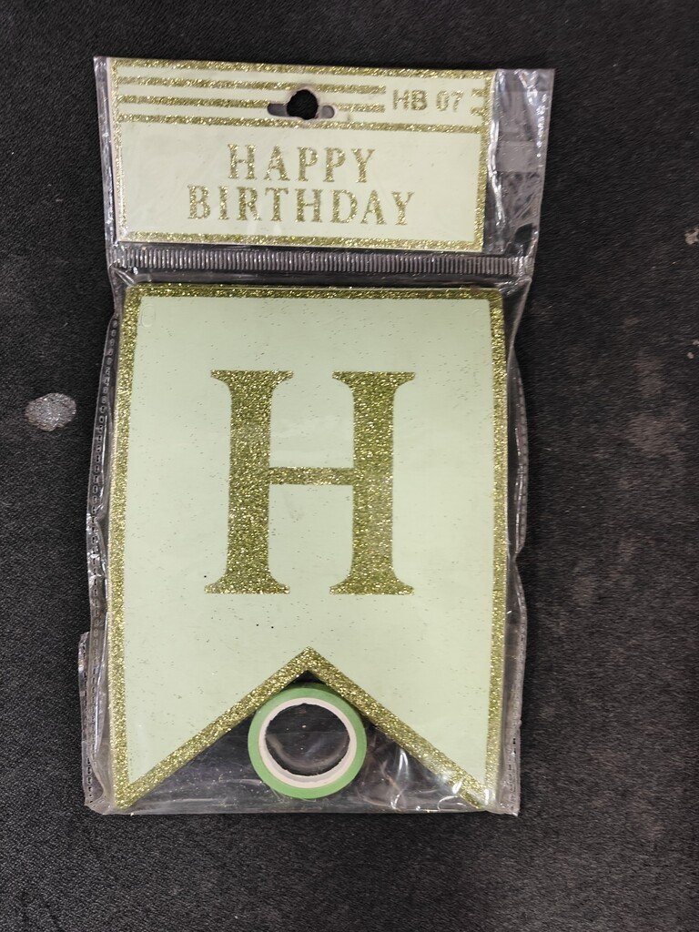 Fancy Happy Birthday Banners with Ribbon - Image 2