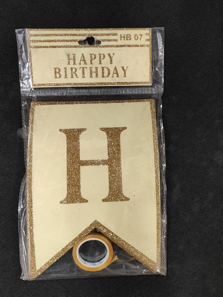 Fancy Happy Birthday Banners with Ribbon - Image 3