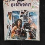 AI human brithday banners letters with diffrent style