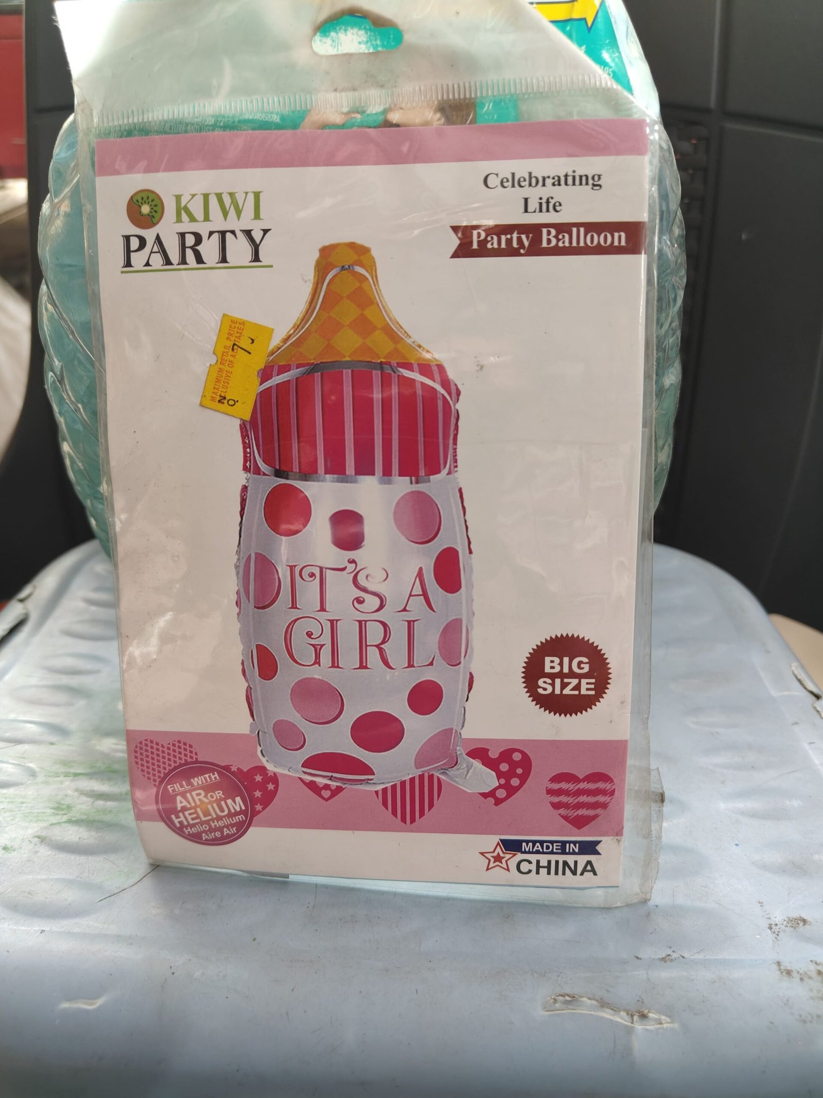 Baby Shower Foil Balloons Bottale - Big Size Girl