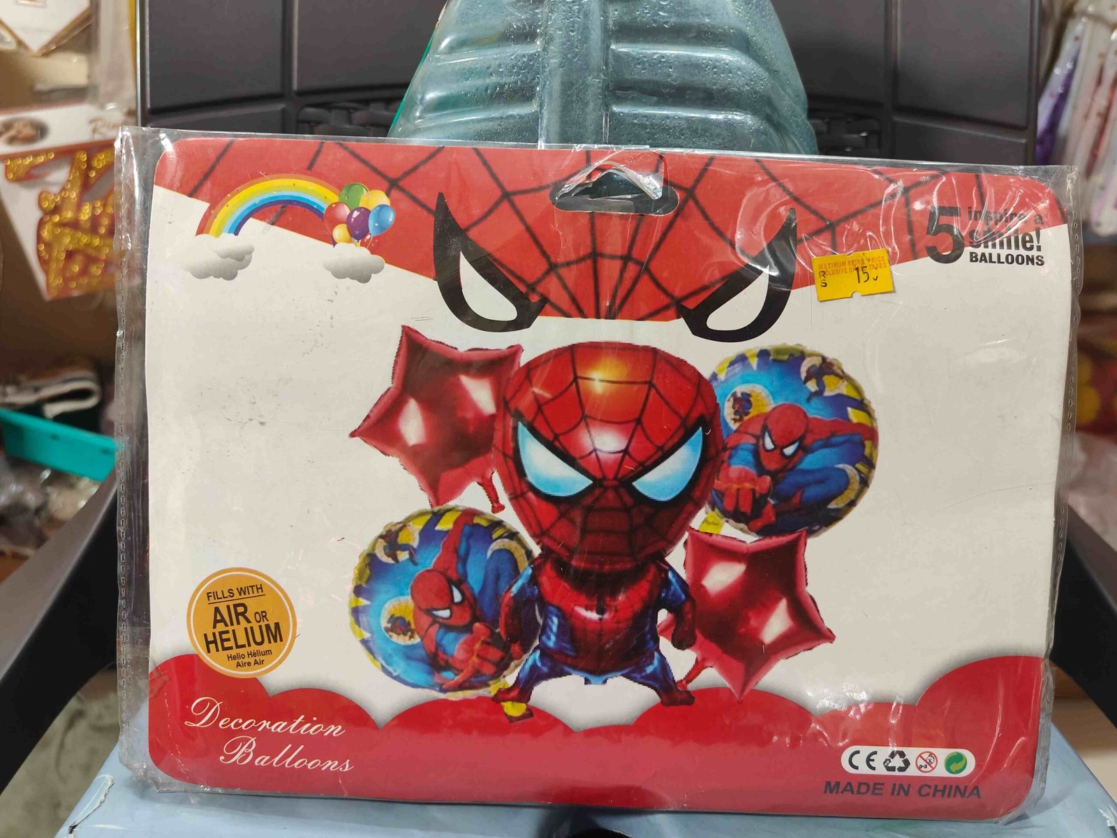 Spider man theam 5 Pcs Set Birthday decoration