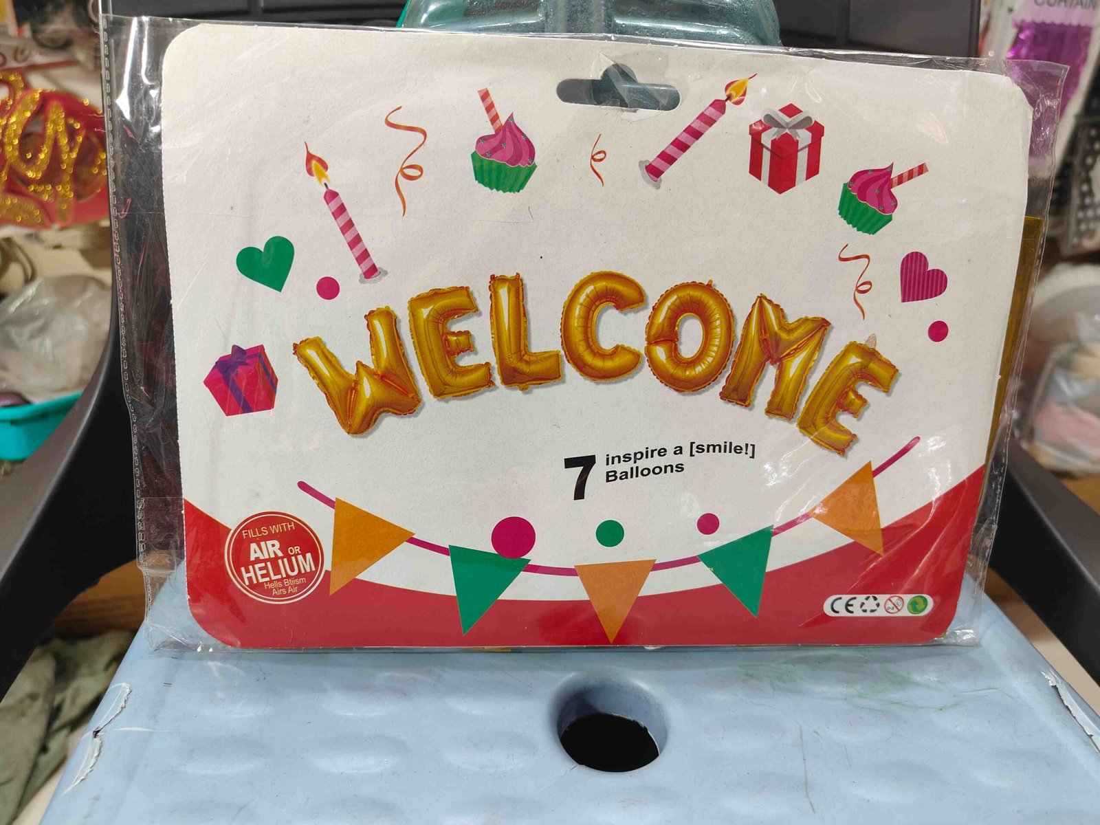 Welcome foil balloon 16Inch stylish design - Image 4