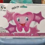 First Tooth Foil Balloon 5pcs Set