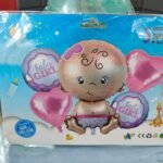 Helium Baby Shower Foil Balloon pink color