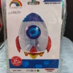 Rocket Shaped Big Mylar Foil Balloon Universe Space Theme Birthday Party Decorations
