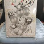 Metal Silver Balloon and Silver Sequined Balloon for Birthday