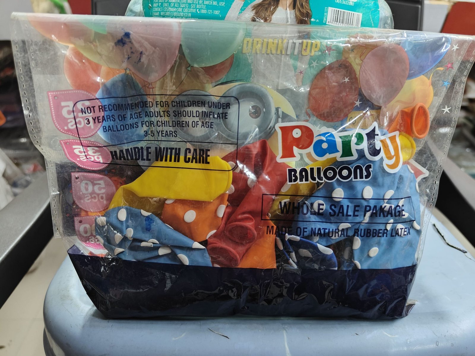 Multi color with dots design Party Balloon pack 25pcs