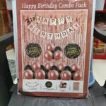 Rose gold combo happy birthday balloons kit
