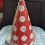 Birthday Cap Party Paper Sada Cap red dots